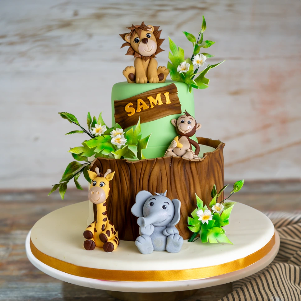 [020020020010380] TORTA ZOO (2 PISOS, CHOCOLATE)