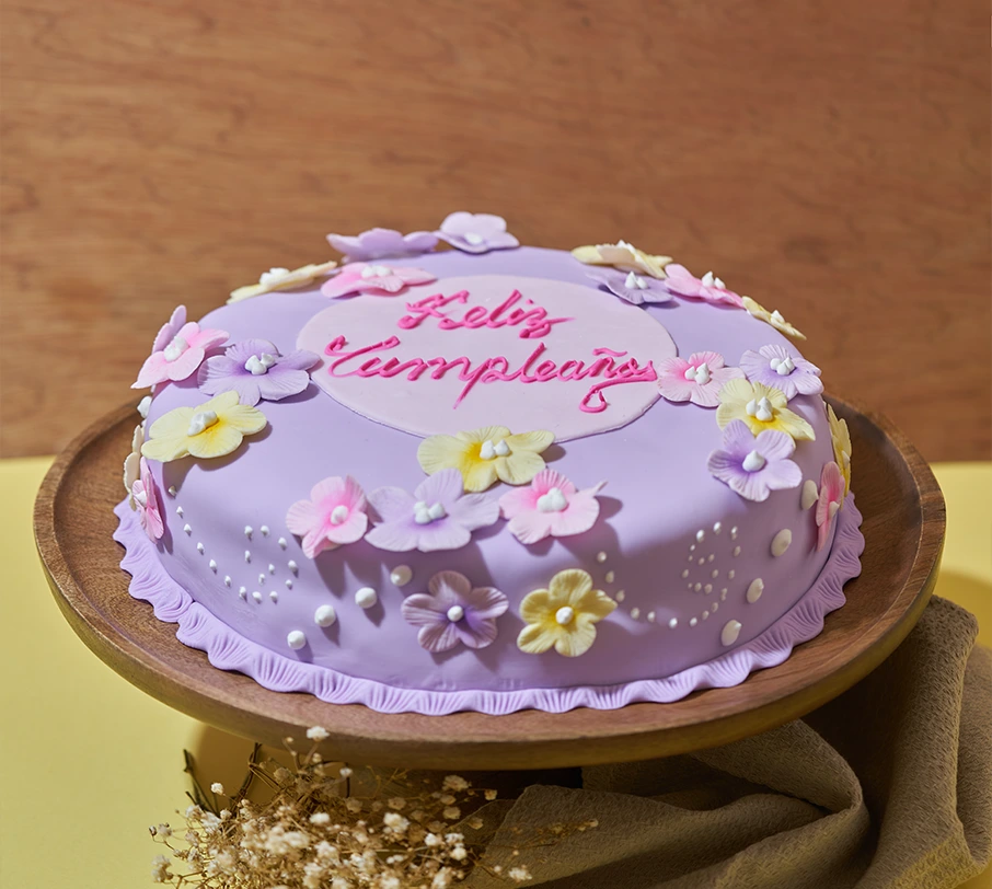 [020020010010008] TORTA FLORES LILA (MINI)