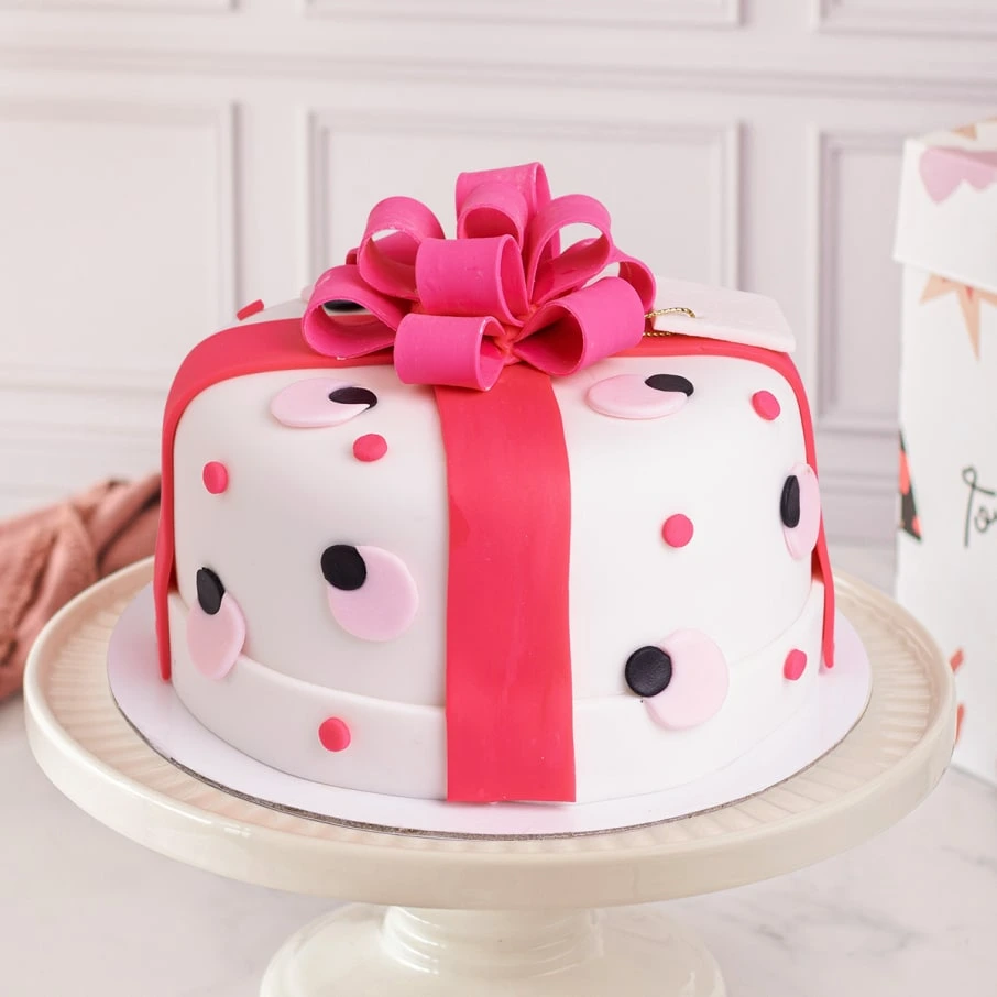 [020020010010005] TORTA LAZO ROSA (MINI, VAINILLA)