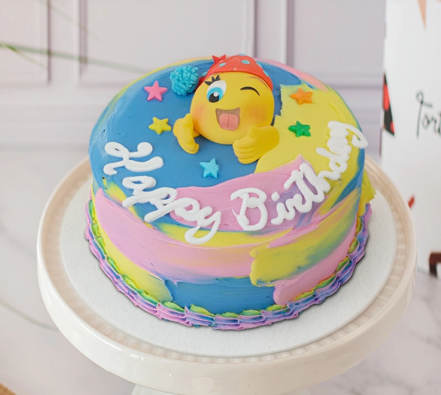 [020010010030006] TORTA PINCELADAS PASTEL (MINI, CHOCOLATE)