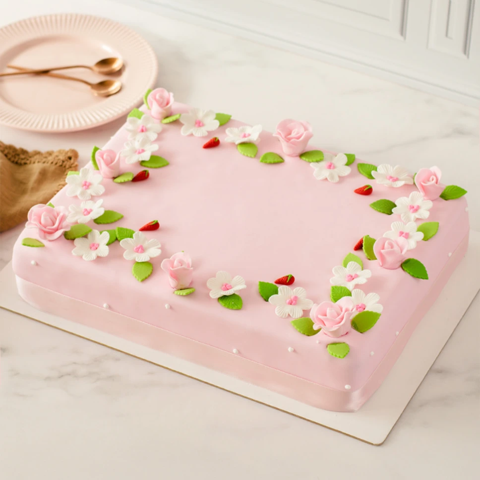 [020020020010056] TORTA JARDÍN DE ROSAS (XL, VAINILLA)