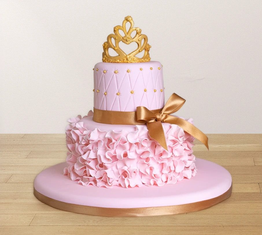 [020020020010024] TORTA CORONA PRINCESA (VAINILLA)